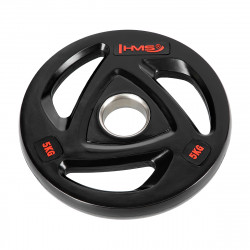 Tox05 Czarny Talerz Olimpijski Ogumowany 5 Kg Hms