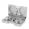 Dumbbells in a Suitcase 2x10Kg Chrome Hms Stc20