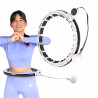Zestaw Hula Hop Magnetyczny White Hhm16 Z Licznikiem Hms + Pas Wyszczuplający Br163 Black