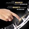 Zestaw Hula Hop Magnetyczny White Hhm16 Z Licznikiem Hms + Pas Wyszczuplający Br163 Black