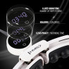 Zestaw Hula Hop Magnetyczny White Hhm16 Z Licznikiem Hms + Pas Wyszczuplający Br163 Black