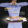 Zestaw Hula Hop Magnetyczny White Hhm16 Z Licznikiem Hms + Pas Wyszczuplający Br163 Black