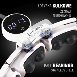 Zestaw Hula Hop Magnetyczny White Hhm16 Z Licznikiem Hms + Pas Wyszczuplający Br163 Black