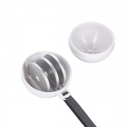 Zestaw Hula Hop Magnetyczny White Hhm16 Z Licznikiem Hms + Pas Wyszczuplający Br163 Black