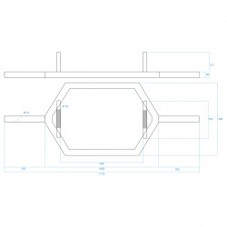 Hexagonal Bar 28Kg 1700Mm HMS Ghx02B