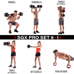 Weight Set Proset 6-in-1 20Kg HMS Sgx120 (2 Parts)