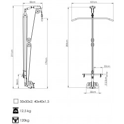 Wyciąg Do Klatki Rack Ms-W107 2.0 - Marbo Sport