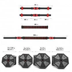 Composite Barbell 30 Kg Hms Sgk30
