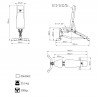 Double Adjustable Training Bench Marbo Sport Ms-L102 2.0