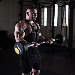 Bar/Dumbbell Fixed Bent Rubberized 40 Kg HMS Gsl-40