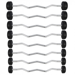 Bar/Dumbbell Fixed Bent Rubberized 30 Kg HMS Gsl-30