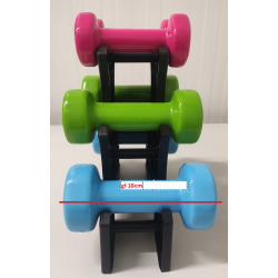 Zestaw Hantli Fitness Winylowych 12 Kg Ze Stojakiem - Upform