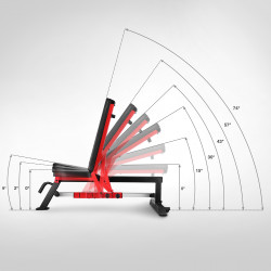 L5166 Regulowana Ławka Do Ćwiczeń Semi Commercial Hms