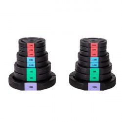 Sgsp60 Set (3 Części) Sztanga I Sztangielki Kompozyt 62 Kg Hms
