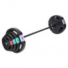 Sgsp60 Set (3 Części) Sztanga I Sztangielki Kompozyt 62 Kg Hms