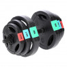 Sgsp60 Set (3 Części) Sztanga I Sztangielki Kompozyt 62 Kg Hms