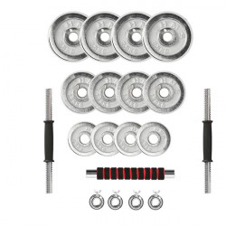 Stc21 Sztangielki/Sztanga W Walizce Chrom 2X10Kg Hms
