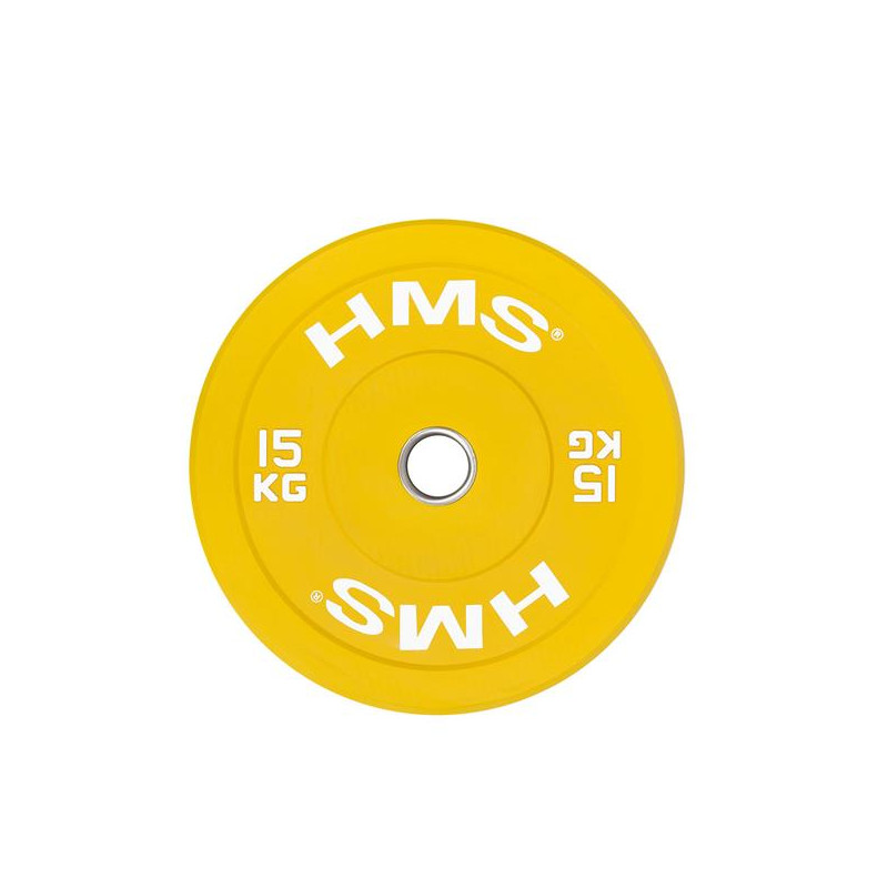 Cbr15 Yellow Talerz Olimpijski Bumper 15 Kg Hms