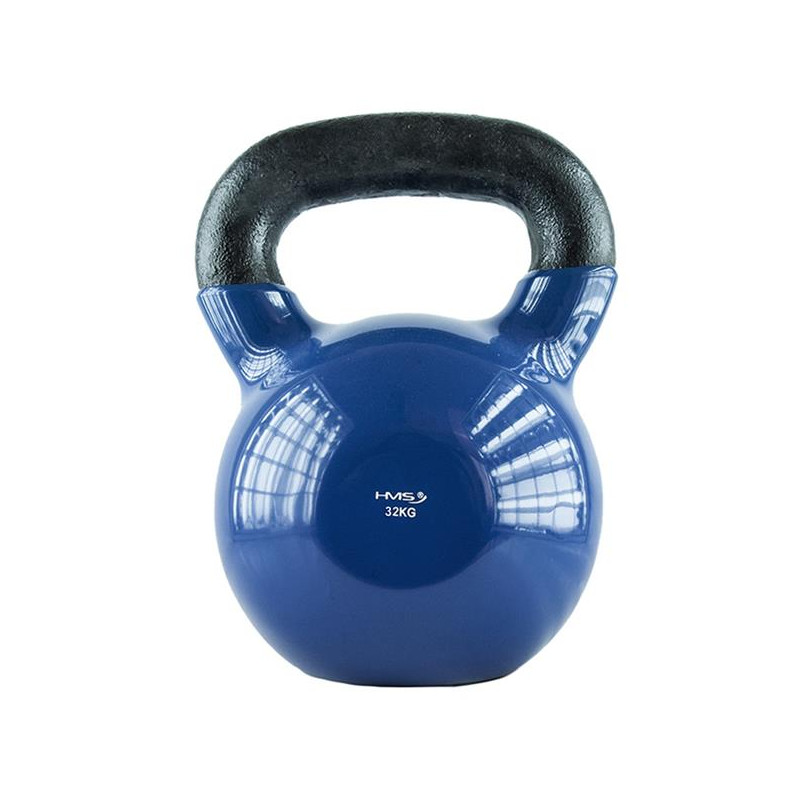 Knv32 Blue Kettlebell Żeliwny Pokryty Winylem Hms
