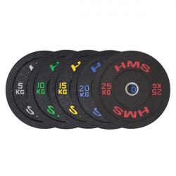 Htbr25 Red Talerz Olimpijski Bumper 25 Kg Hms