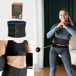 Zestaw Hula Hop Magnetyczny Black/Yellow Hhm21 Z Licznikiem Hms + Pas Wyszczuplający Br1313