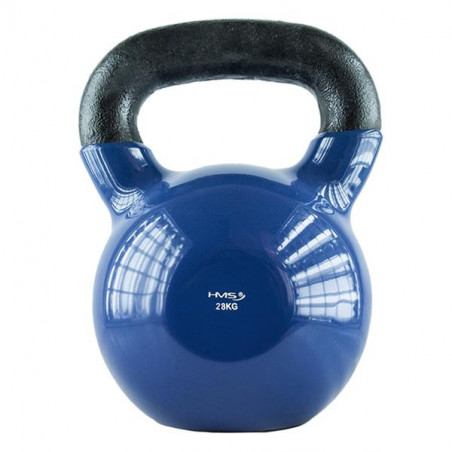 Knv28 Blue Kettlebell Żeliwny Pokryty Winylem Hms