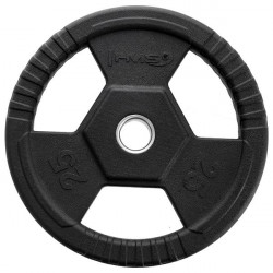 Toh25 Czarny Talerz Olimpijski Ogumowany 25 Kg Hms
