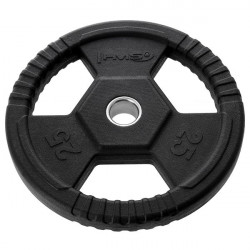 Toh25 Czarny Talerz Olimpijski Ogumowany 25 Kg Hms