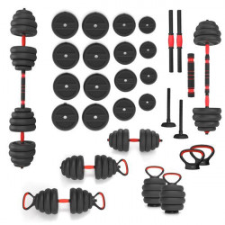 Sgn140 (2 Części) Pro Set 6W1 Zestaw Ciężarów 40Kg Hms