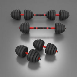 Sgn140 (2 Części) Pro Set 6W1 Zestaw Ciężarów 40Kg Hms