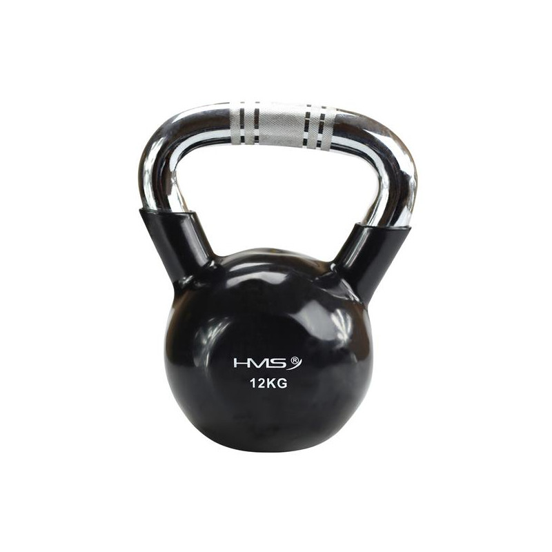 Ktc16 Black Uchwyt Chrom Radełkowany Kettlebell Żeliwny Hms