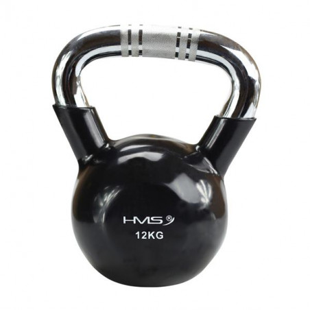 Ktc16 Black Uchwyt Chrom Radełkowany Kettlebell Żeliwny Hms
