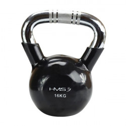 Ktc16 Black Uchwyt Chrom Radełkowany Kettlebell Żeliwny Hms