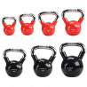Ktc16 Black Uchwyt Chrom Radełkowany Kettlebell Żeliwny Hms
