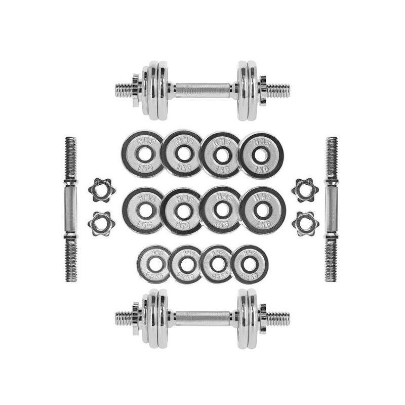 Stc15 Sztangielki W Walizce 2 X 7.5 Kg Chrome Hms Stc15 Sztangielki W Walizce 2 X 7.5 Kg Chrome Hms