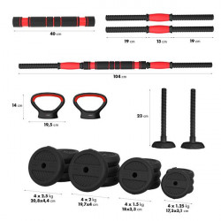 Sgn130 Pro Set 6W1 Zestaw Ciężarów 30Kg Hms