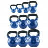 Knv24 Blue Kettlebell Żeliwny Pokryty Winylem Hms