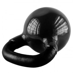 Knv24 Black Kettlebell Żeliwny Pokryty Winylem Hms