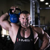 Knv24 Black Kettlebell Żeliwny Pokryty Winylem Hms
