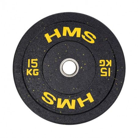 Htbr15 Yellow Talerz Olimpijski Bumper 15 Kg Hms