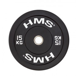 Bbr15 Black Talerz Olimpijski Bumper 15 Kg Hms