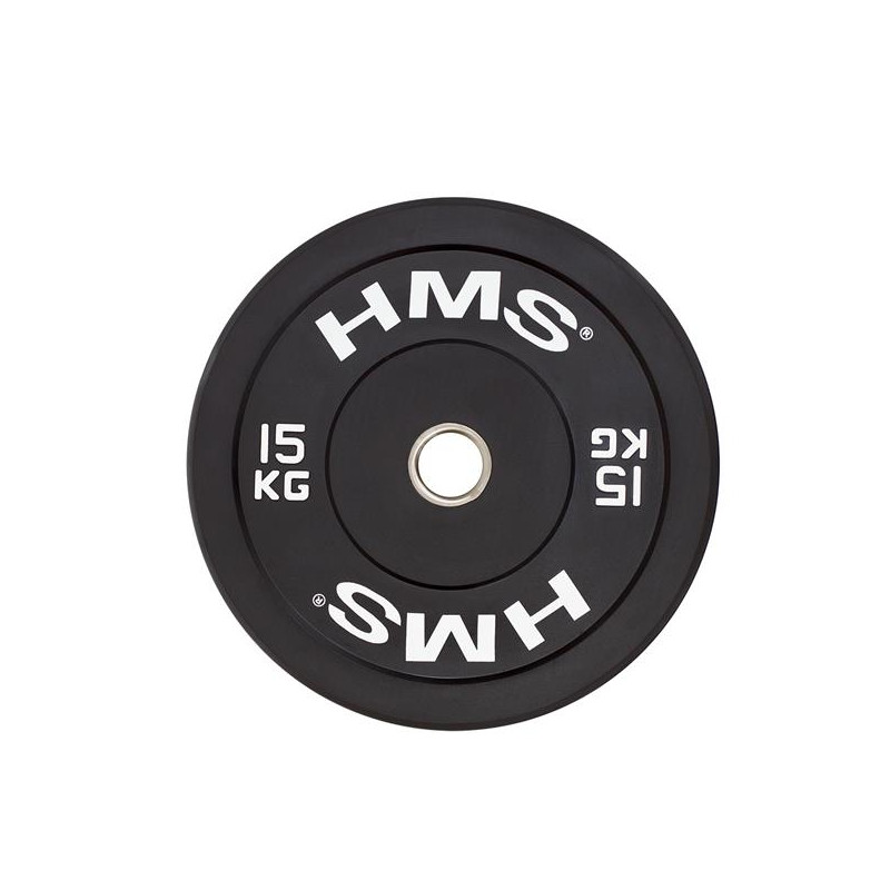 Bbr15 Black Talerz Olimpijski Bumper 15 Kg Hms Bbr15 Black Talerz Olimpijski Bumper 15 Kg Hms