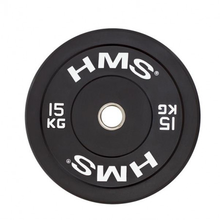 Bbr15 Black Talerz Olimpijski Bumper 15 Kg Hms