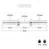 Gop050 (+Zaciski) Gryf Krótki Olimpijski 5Kg 50Cm Hms