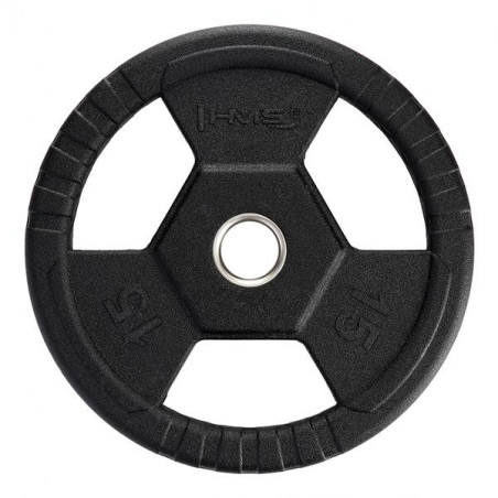Toh15 Czarny Talerz Olimpijski Ogumowany 15 Kg Hms