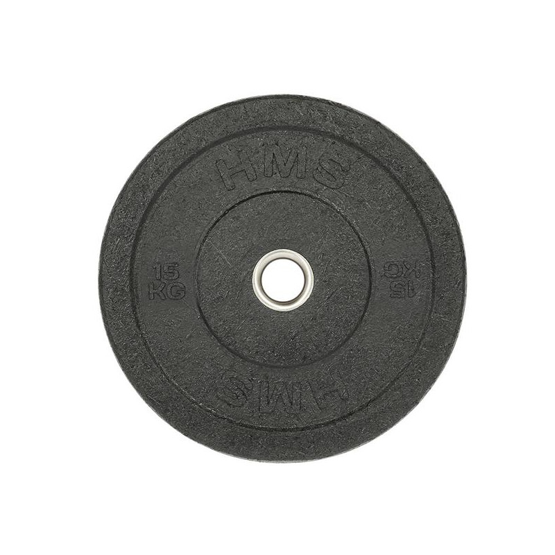 Chtbr15 Black Talerz Olimpijski Bumper 15 Kg Hms Chtbr15 Black Talerz Olimpijski Bumper 15 Kg Hms
