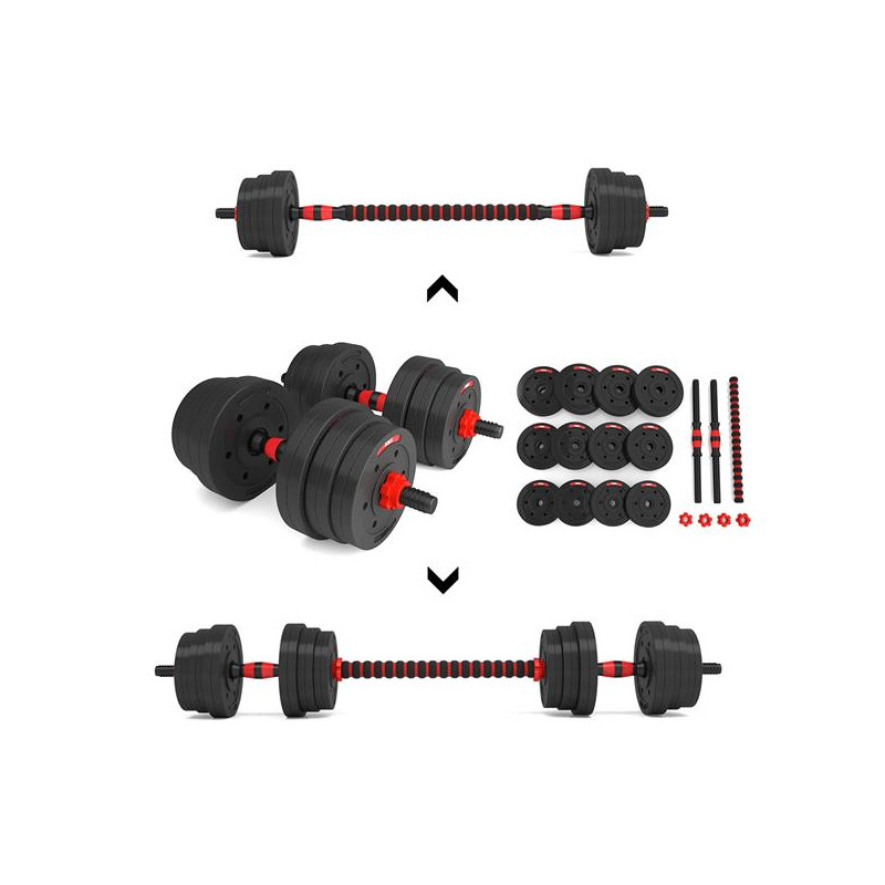 Sgp20 Sztangielki-Sztanga Kompozyt 20 Kg Hms Sgp20 Sztangielki-Sztanga Kompozyt 20 Kg Hms