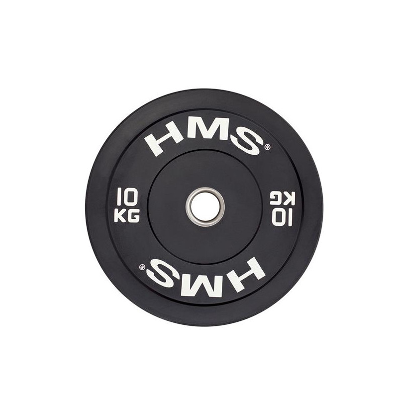 Bbr10 Black Talerz Olimpijski Bumper 10 Kg Hms Bbr10 Black Talerz Olimpijski Bumper 10 Kg Hms