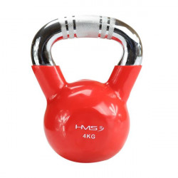 Ktc10 Red Uchwyt Chrom Radełkowany Kettlebell Żeliwny Hms