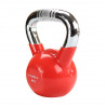 Ktc10 Red Uchwyt Chrom Radełkowany Kettlebell Żeliwny Hms